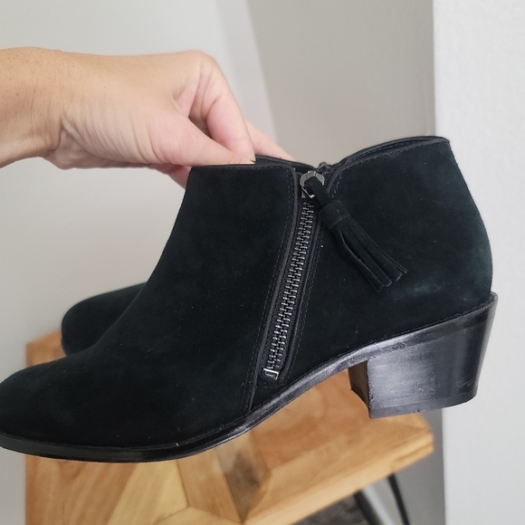 Vionic Joy Serena ankle boot bootie tassel zipper suede - Picture 10 of 11